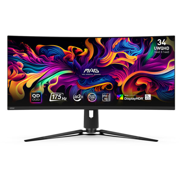 MSI MAG 341CQP QD-OLED - 34 inch - 3440 x 1440 (Ultrawide Quad HD) - 0.03 ms - 175 Hz